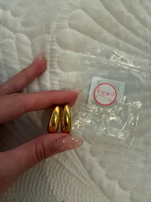 Evry Jewels Hoop Earrings Gold thumbnail 2