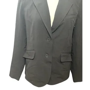 Anne Klein Blazer 6 Black Two Button Blazer Professional Business Jacket Notched thumbnail 4