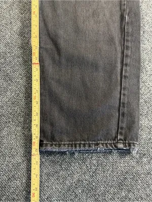 BDG Urban Outfitters Women's Boyfriend Wide-Leg Relaxed Black Denim Jeans 26x32 thumbnail 10