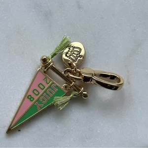 Neither juicy couture Limited Edition 2008 Gold and Pink Keychain thumbnail 4