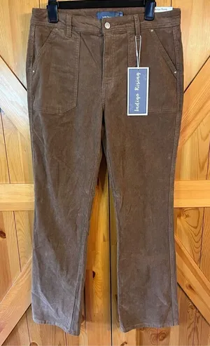 Indigo Rising Corduroy Brown High Rise Pants Flare Bootcut Retro Size 13/31 nwt thumbnail 1