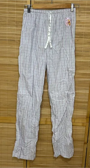 Disney vintage purple plaid Winnie the Pooh pajama lounge pants woman’s medium thumbnail 1