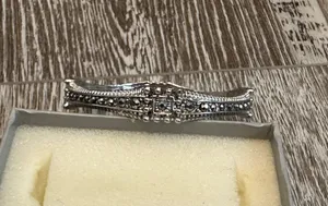 Liz Claiborne Marcasite Bangle Bracelet Gorgeous thumbnail 5
