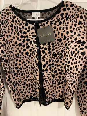 Le Lis Sweater Cheetah Print thumbnail 2