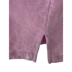 NWT Banana Republic Women's Linen Blend V-Neck Polo Top Lavender Pink Size XXL thumbnail 9