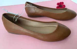 Ballet Flats, Size 6 1/2W Brown thumbnail 1