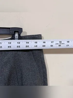 NWT ZARA Zara "The Modern High-Rise" pants gray high-rise waist size 12 thumbnail 2