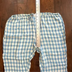 LIFE IN PARADISE drawstring gingham pants, size L Size L thumbnail 5