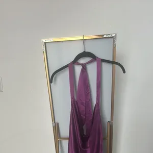 Revolve more to come satin halter dress thumbnail 3