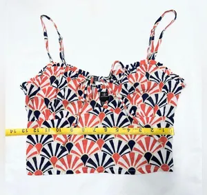 Volcom Shellz Bellz Cami Tank Top - Orange Multi - XS thumbnail 10