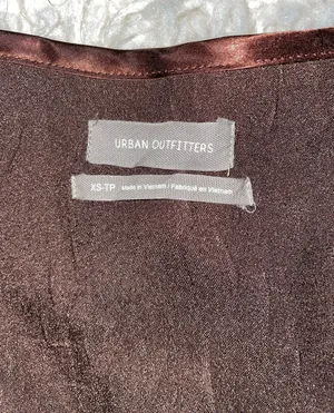 Satin Brown Skirt thumbnail 2