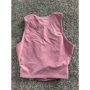 TLF Take Life Further Tank Top Womens XS Pink Mauve Cropped Twist Front thumbnail 3