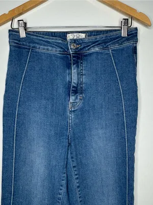 We The Free People Cross My Heart Slim Straight High Rise Jeans Size 28 thumbnail 5