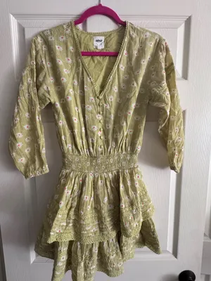 Aerie tiered floral mini dress thumbnail 1