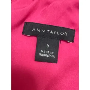 Ann Taylor Women Pink Short Cap Sleeve Crew Neck Career Mini Sheath Dress Size 8 thumbnail 4