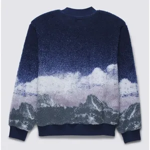 NWOT Vans Overlook Sherpa Crew Sweatshirt - Dress Blues Large thumbnail 3