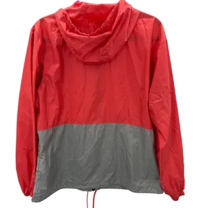 Columbia Rockwell Falls Lightweight Hooded Windbreaker Jacket Coral Gray Size‎ M thumbnail 2