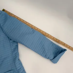 Harve Bernard Jacket Womens 10 Blue Quilted Button Up Cuff Sleeves - flaws/read thumbnail 8