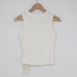 Matunana Womens Ribbed Tank Top White Button Back Sleeveless Crew Neck Small NEW thumbnail 5