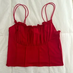 Princess Polly Annette Red Top thumbnail 1
