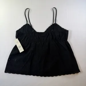 Black Eyelet Babydoll Cami Top – Lightweight and stylish Size M thumbnail 3