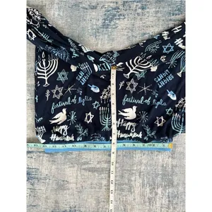 Target New! Blue White Hannukah Print Pajama Pants Women's Small thumbnail 4