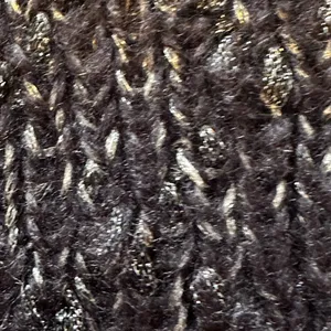 Free people beanie knit black and dark‎ blue thumbnail 2