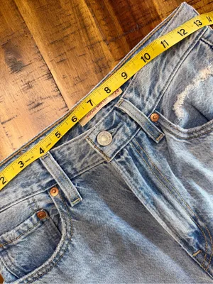 Levi's Ribcage Light Wash Distressed Wide-Leg Jeans Size 24 thumbnail 12