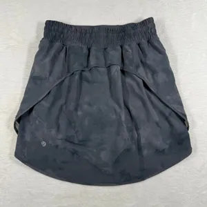 Lululemon Hotty Hot High-Rise Skirt Long‎ Diamond Dye Pitch Grey Graphite Grey 4 thumbnail 6