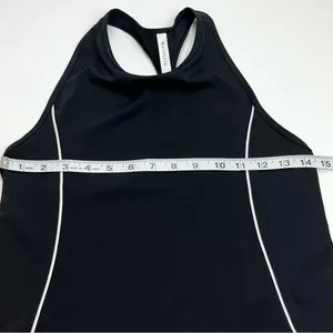 Athleta Lightning Tank Womens Size Small Black‎ Cropped Athletic Top Fitness Gym thumbnail 6