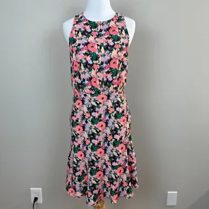 J Crew Mercantile Dress 2 Draped‎ Waist Floral Multicolor A-Line Sleeveless thumbnail 12
