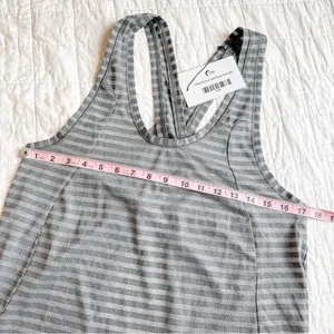Zyia Active Gray Nimbus Split Open Back Athletic Tank Top Medium New NWT thumbnail 3