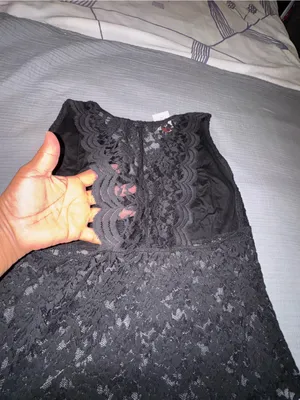 Ambiance Black Lace V-Neck Sleeveless Bodysuit thumbnail 6