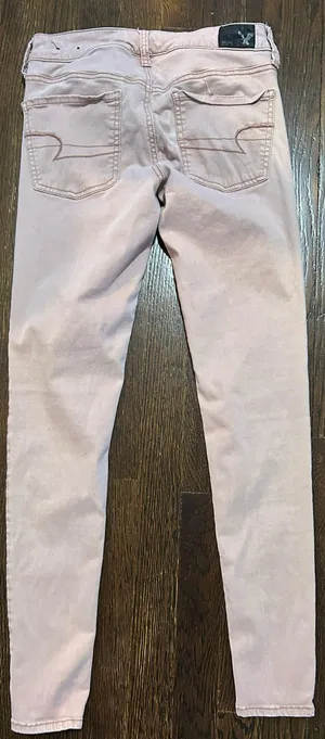 American Eagle Women's Pink Skinny Jeggings, size 4 thumbnail 5