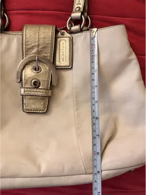 Coach Soho East West Carryall White/Gold Purse 2011 thumbnail 7