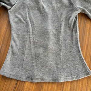 Vintage Y2K Delicate Lace Knit Sweater Sheer Neckline Sleeves Cottage Size Small thumbnail 13