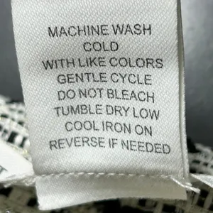 NWT‎ Altar'd State Boucle Tweed Mini Skirt White Gold Career Party Holiday XL thumbnail 7