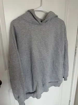 Oversized Gray Amazon Hoodie Size M thumbnail 1