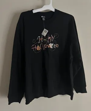 Holiday Editions Women’s Plus Size 3X Halloween Pullover Sweatshirt thumbnail 1