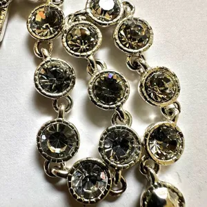 Avon rhinestone silver tone bracelet thumbnail 5
