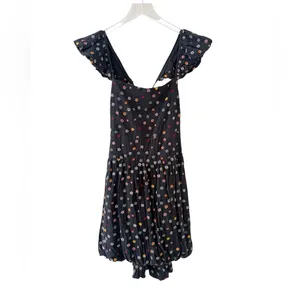 FREE PEOPLE‎ Dizzy Ditsy Floral Bubble Skirt Mini Dress Embroidered Size Small thumbnail 4