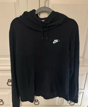 Nike Women's Black Cowl Neck Sweatshirt thumbnail 1