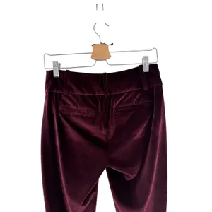 Alice + Olivia‎ Olivia Burgundy Merlot Velvet Bootcut Trousers Pants Size 0 thumbnail 9