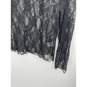 Black Lace Y2K Dark Whimsigoth Long Sleeve‎ Sz XL Layering Grunge Emo Festival thumbnail 4