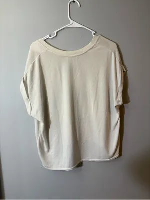 Wilfred‎ Cream V-Neck Short Sleeve Top thumbnail 4