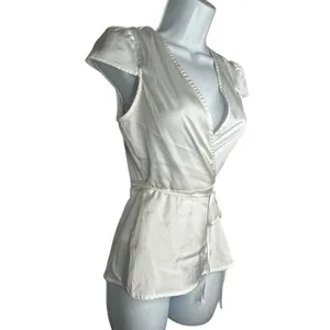 By The‎ Way White Wrap-Around Top thumbnail 2