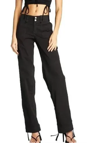I.Am.Gia Ryder Cargo Pants Low Rise Y2K Goth Streetwear‎ Gorpcore Black XS thumbnail 1