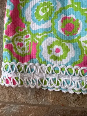 Lilly Pulitzer It's A Delicacy Embroidered Lace Mini Skirt Pink Green Size 0 thumbnail 2