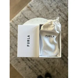 FURLA Classic Credit Card Case Leather Wallet Wristlet, Black, Wrist Strap, NWT‎ thumbnail 16