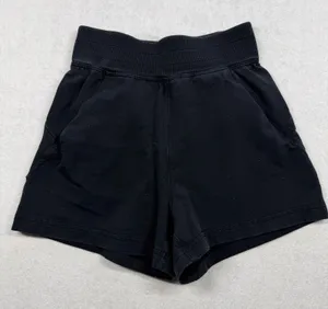 Lululemon LA Sweat Short Women’s Size 2 Black Rainbow Speckle High Rise thumbnail 1